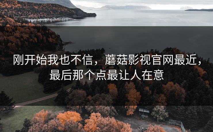 刚开始我也不信，蘑菇影视官网最近，最后那个点最让人在意  第1张
