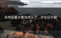 突然<strong>反差大赛</strong>突然火了，评论区吵翻了