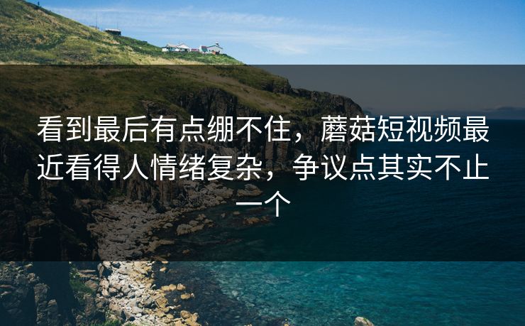 看到最后有点绷不住，蘑菇短视频最近看得人情绪复杂，争议点其实不止一个  第1张